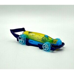 2019 HOT WHEELS CARBONATOR  BLUE & YELLOW 1:64 DIECAST 3 3/8" BOTTLE‎ OPENER CAR